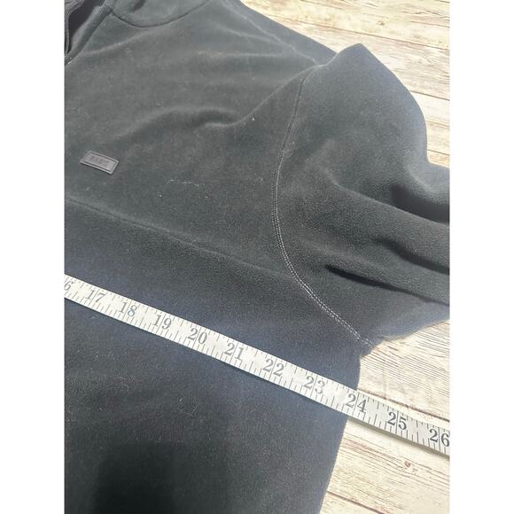 Rains Quarter Zip Fleece Men's Size XL Black Warm Pullover - Picture 4 of 5